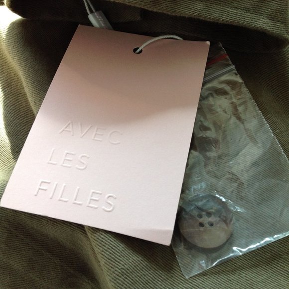 Avec Les Filles Khaki Green Anorak Jacket - Picture 6 of 9